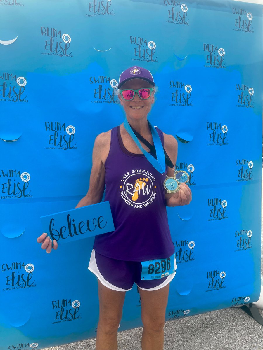 K2Runs's tweet photo. ✔️ Fastest race pace of 2024 (so far)
✔️AG win (aging up to a new group and becoming the “young one” helps)
✔️ Saw lots of friends
✔️ Made a new friend from MN - spotted his @MillCityRunning singlet right away
✔️ Fun
#run4elise #believe #RAWofftotheraces https://t.co/jwF1n7KRDO
