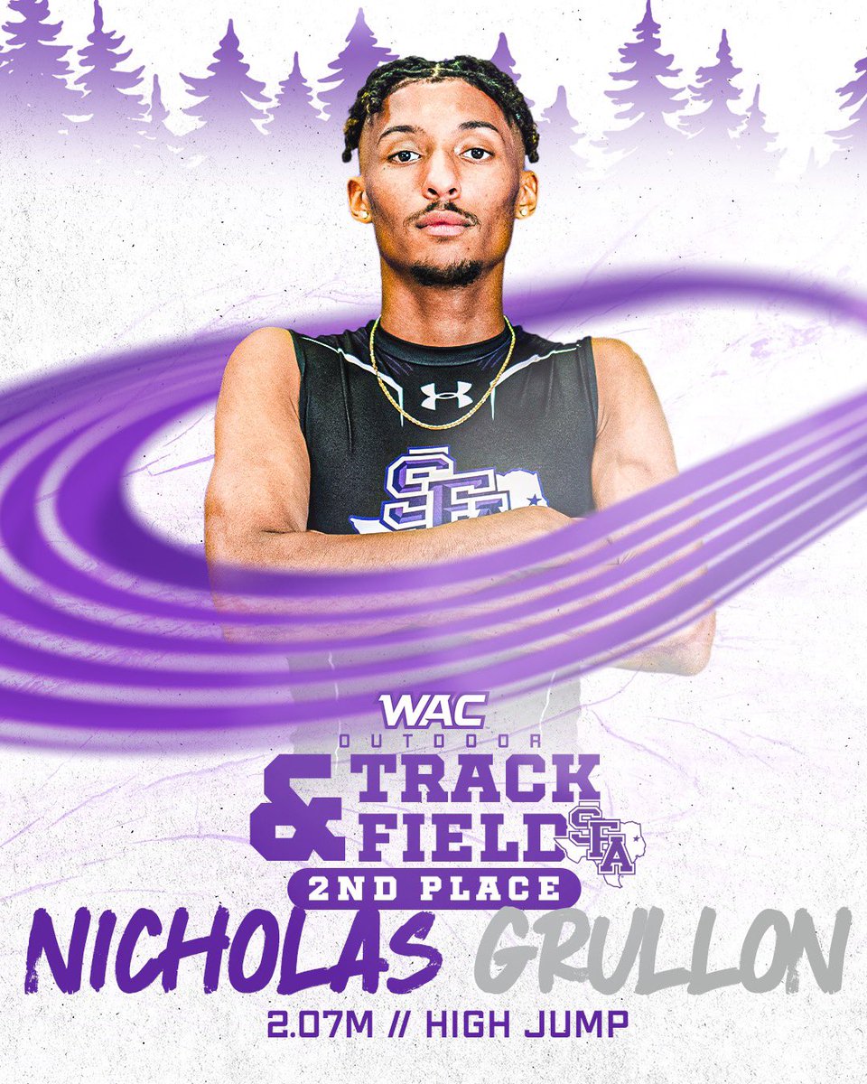 Elevate ⬆️ Nicholas Grullon finished second in the High Jump with a clearance of 2.07m! #AxeEm x #RaiseTheAxe x #WACotf