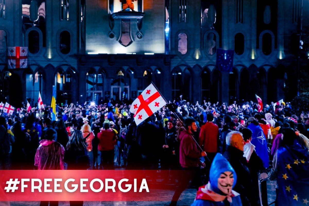 YourAnonTV's tweet photo. 🚨The #Anonymous collective is conducting a massive cyber attack on high-profile Georgian government websites in protest against police brutality on protesters. We express our solidarity with the Georgian people in their battle against Putin's puppets in #Tbilisi. 

#OpGeorgia #NoToRussianLaw #GeorgiaProtests #FreeGeorgia