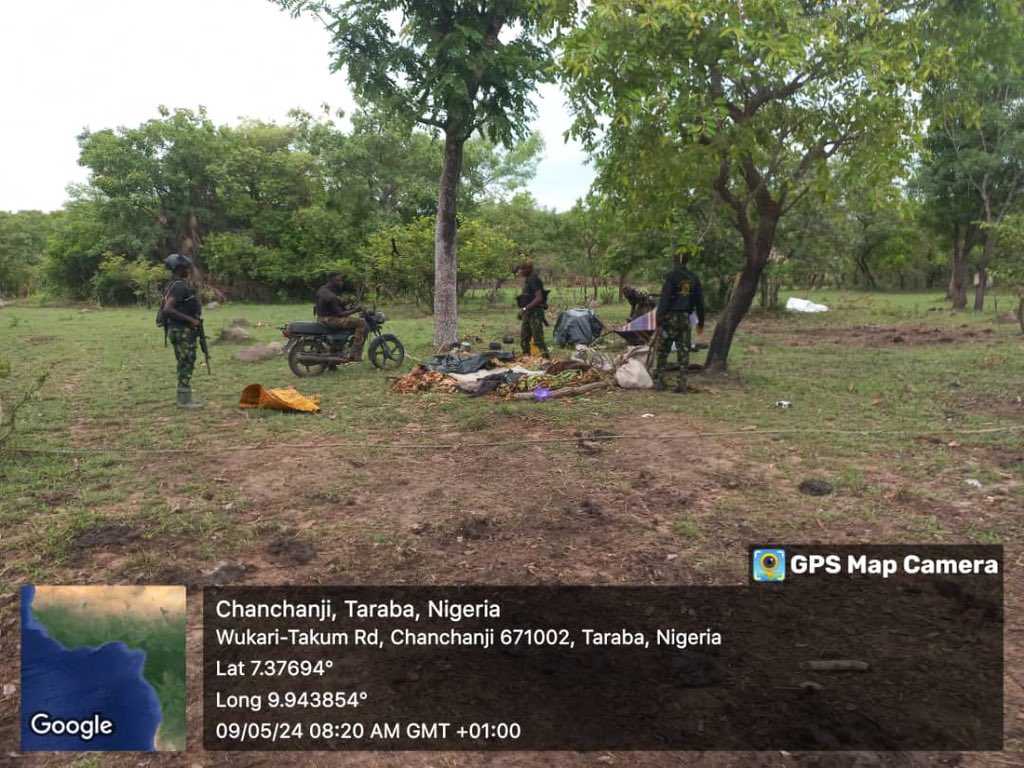 TROOPS DISMANTLE TERRORISTS' STRONGHOLD, SEIZE WEAPONS IN TARABA COMMUNITIES In a coordinated operation aimed at eradicating terrorist strongholds in remote areas of Taraba State, troops of 6 Brigade/Sector 3 Operation WHIRL STROKE successfully dismantled terrorist hideouts in…