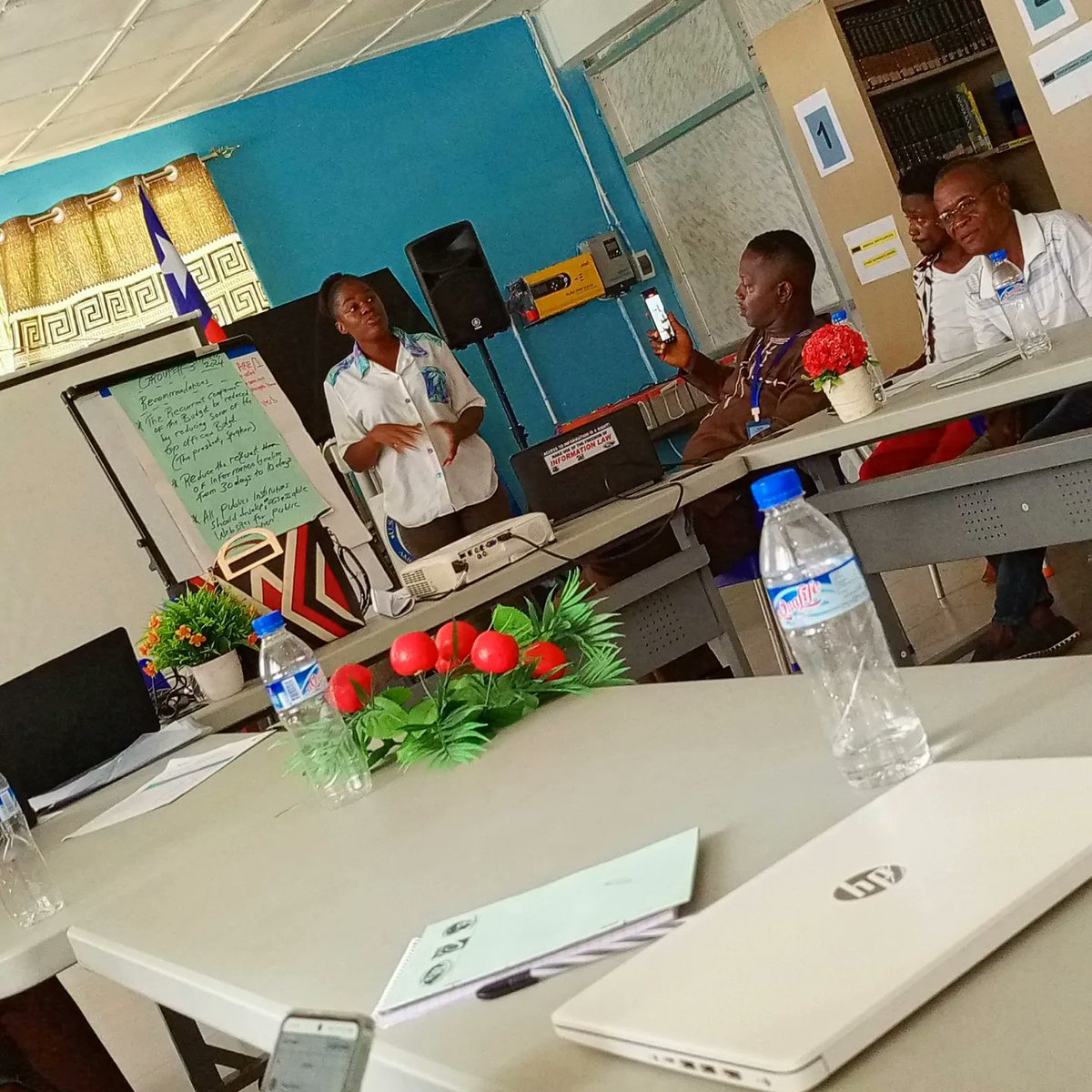 SajeryB's tweet photo. Had the opportunity to reviewed and give recommendations to the Arrest Agenda along side with several other CSOs.
Thanks #BudGIT Liberia for the space provided.
April 18,2024. https://t.co/LII54yRQwz
