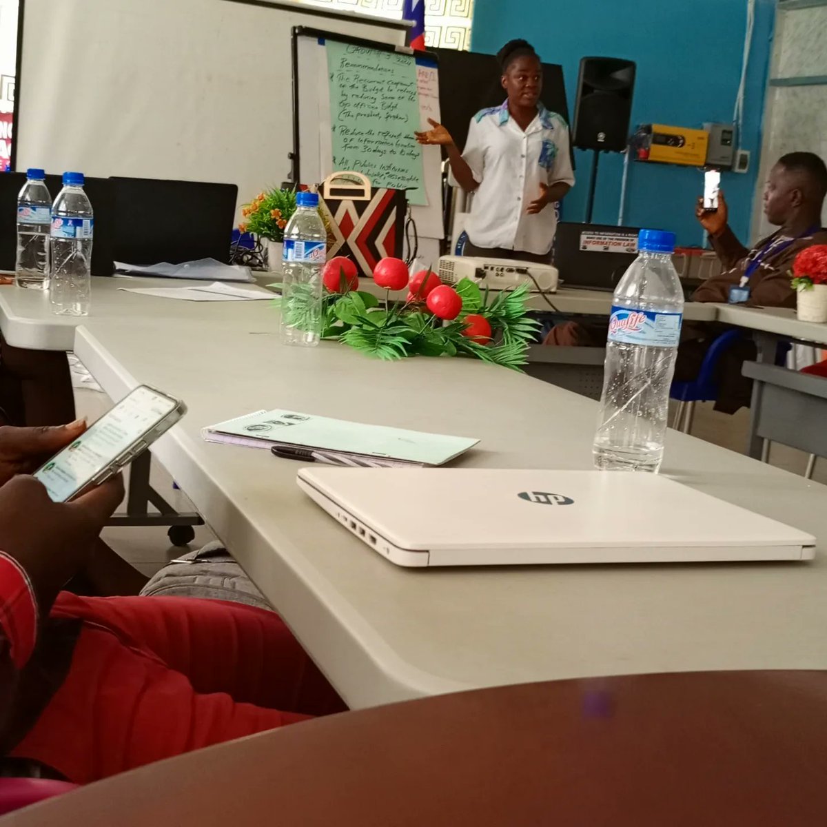 SajeryB's tweet photo. Had the opportunity to reviewed and give recommendations to the Arrest Agenda along side with several other CSOs.
Thanks #BudGIT Liberia for the space provided.
April 18,2024. https://t.co/LII54yRQwz