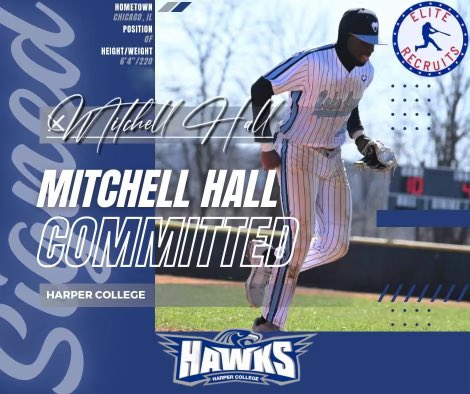 I am excited to announce that I will continue my academic and athletic career at Harper College! I'd like to thank my family, coaches, friends and teammates this past year for all the support!AGTG!!