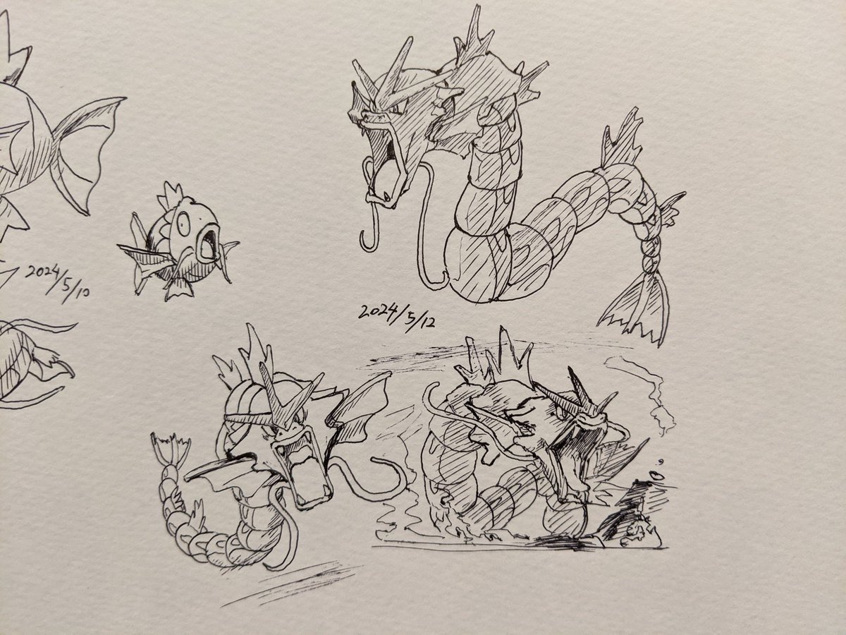 ギャラドス 進化後かみつく覚えてから主力メンバーになった おそらく鯉のぼりがモデルだが、初代ではたきのぼりは覚えない カキカキ。 