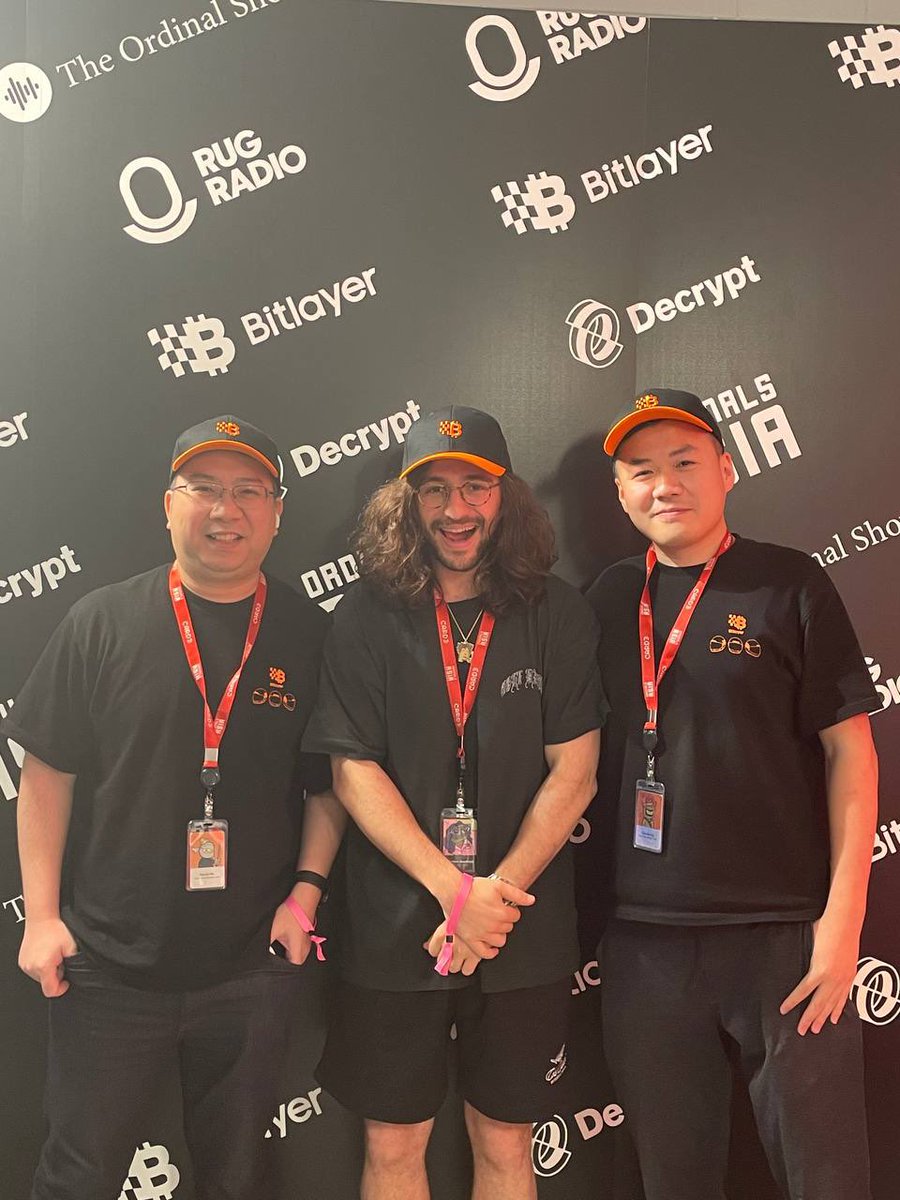 Shoutout to the biggest crypto media in the world, and thanks for the awesome chat at Ordinals Asia! 🎙️ We’ll see you soon for the next episode. @RugRadio @decryptmedia