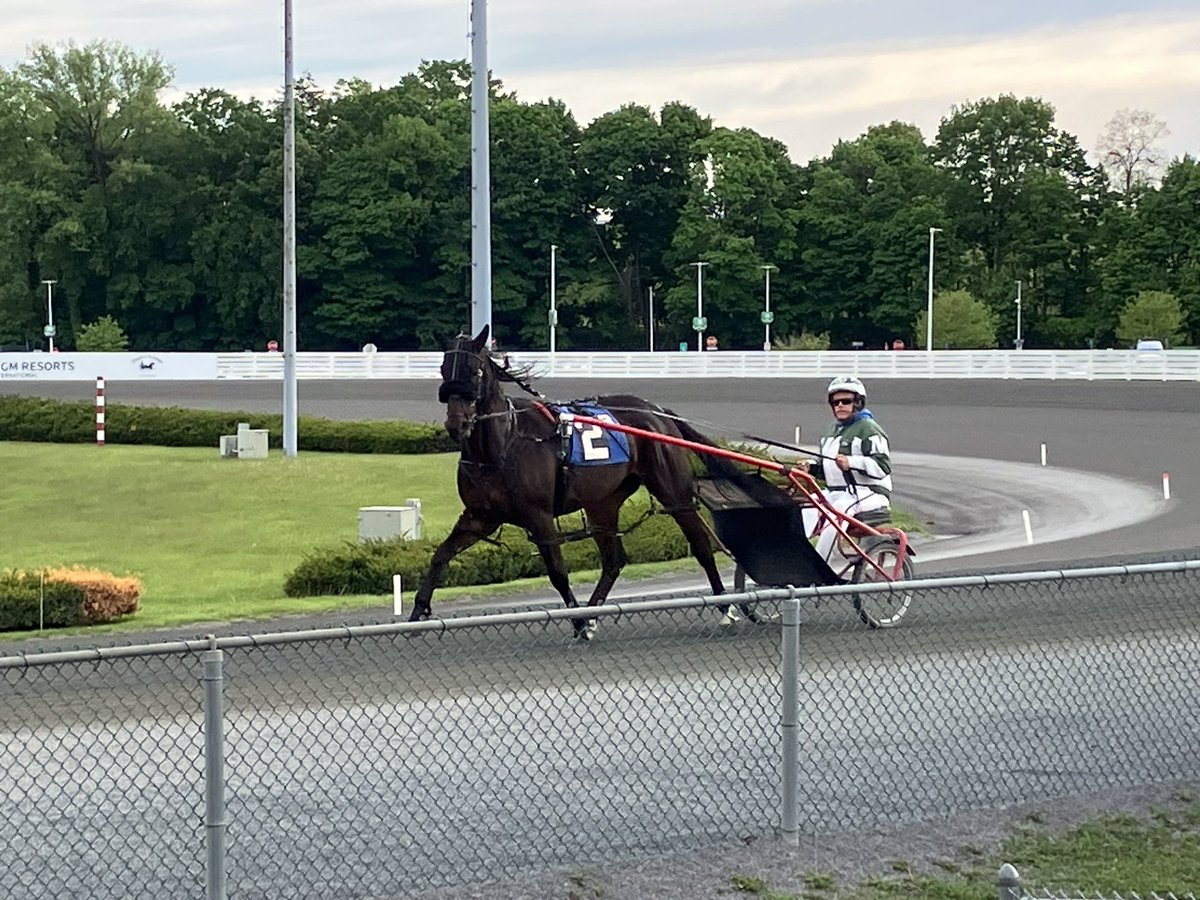 Great to stop by @YonkersRaceway again on a chilly evening in NYC #harnessracing