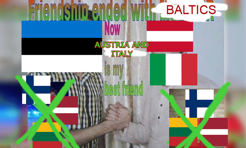 Corrvpt1on's tweet photo. estonia is leaving the baltics and migrating the country to flatten san marino so we can be with our new best friends https://t.co/SKht5SFJFD