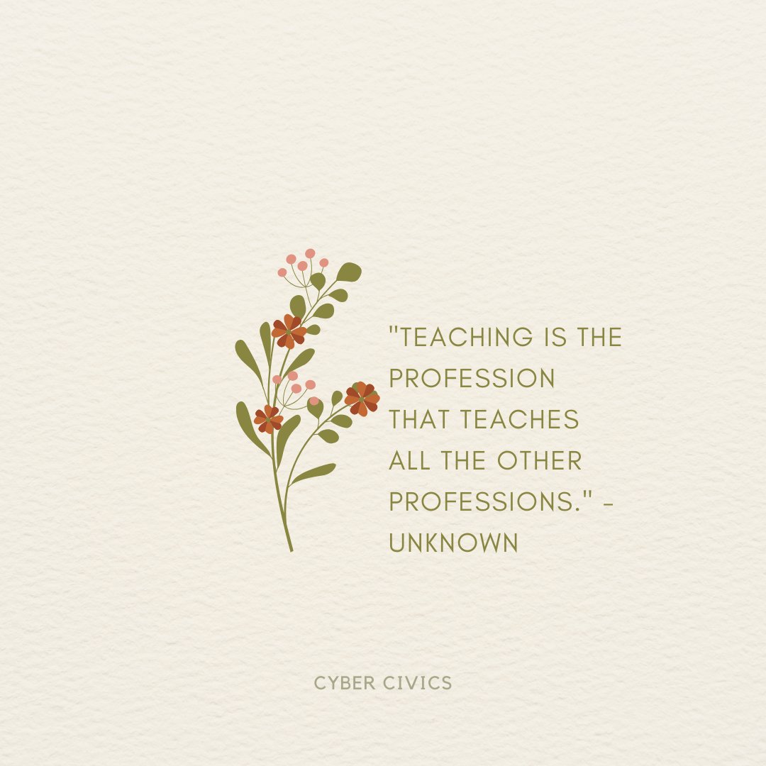 cybercivics's tweet image. Teachers impact everything!  #TeachersImpact #TeacherLife #TeachingInspiration #TeacherCommunity #EduLeaders #TeacherSupport #ImpactfulEducators
