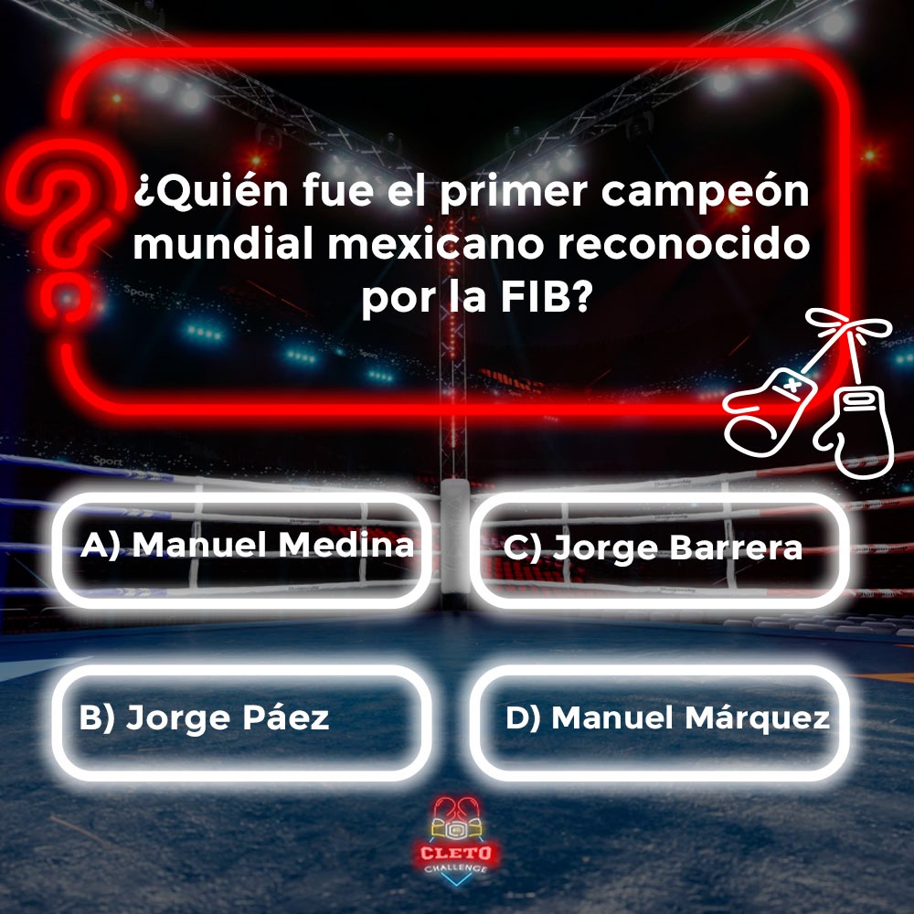 ¡Sé preciso en tu respuesta! 🥊

#soyteamcletoreyes #box #boxeador #trivia #dinamica