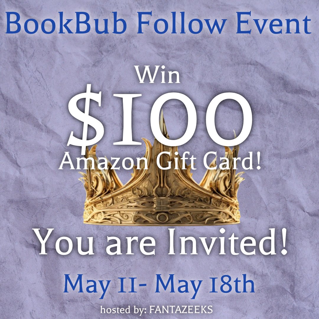 Enter now for your chance to win a $100 Amazon Gift Card. Rules: Follow as many authors as you like. More points… better chances. rafflecopter.com/rafl/display/c… Good Luck! #BookBub #GiftCard #Books #amazon #Fantasy #AuthorsofBookbub #authorlove @zee_kelley