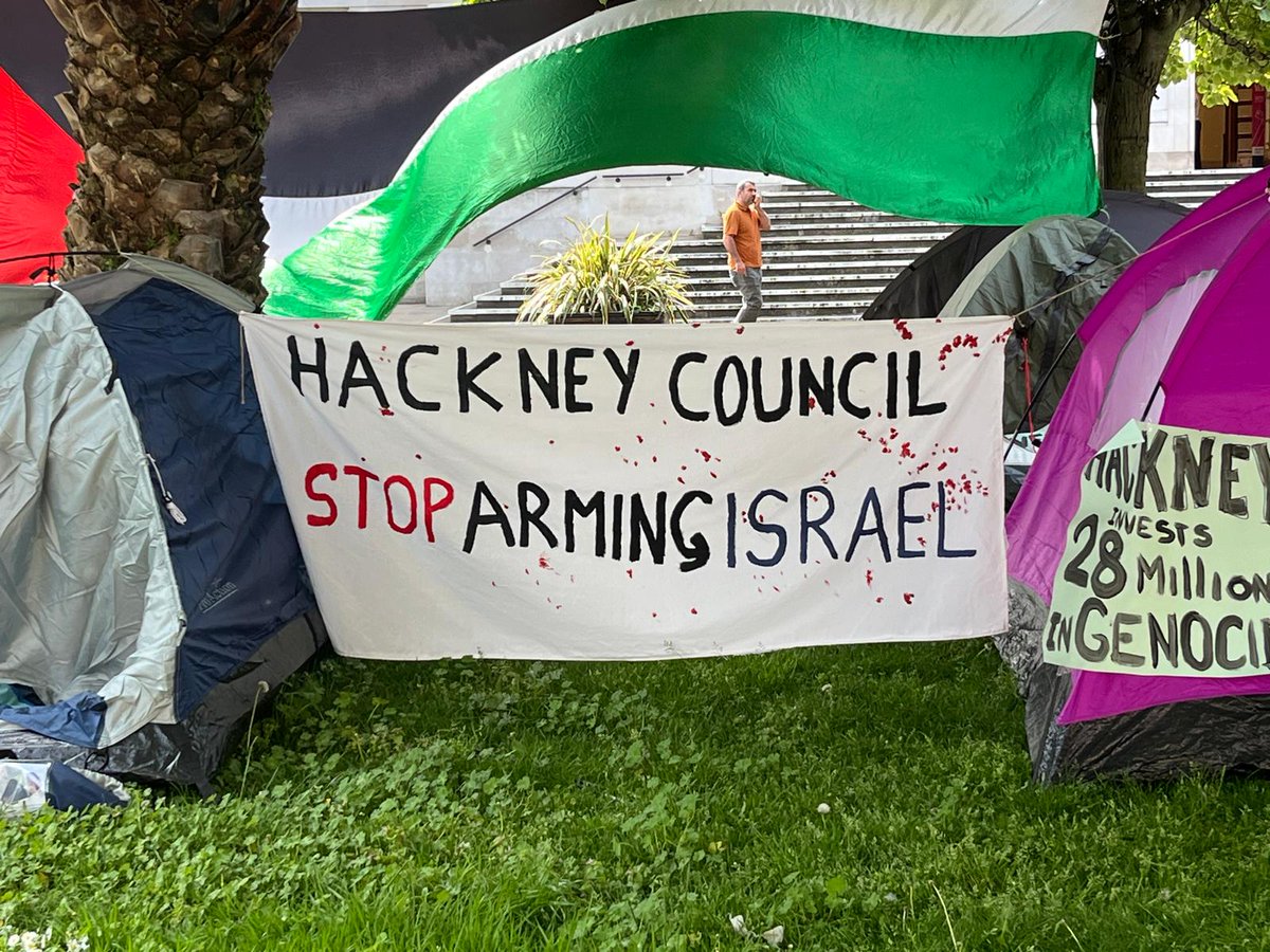 Is Hackney the first non-university encampment for Palestine?