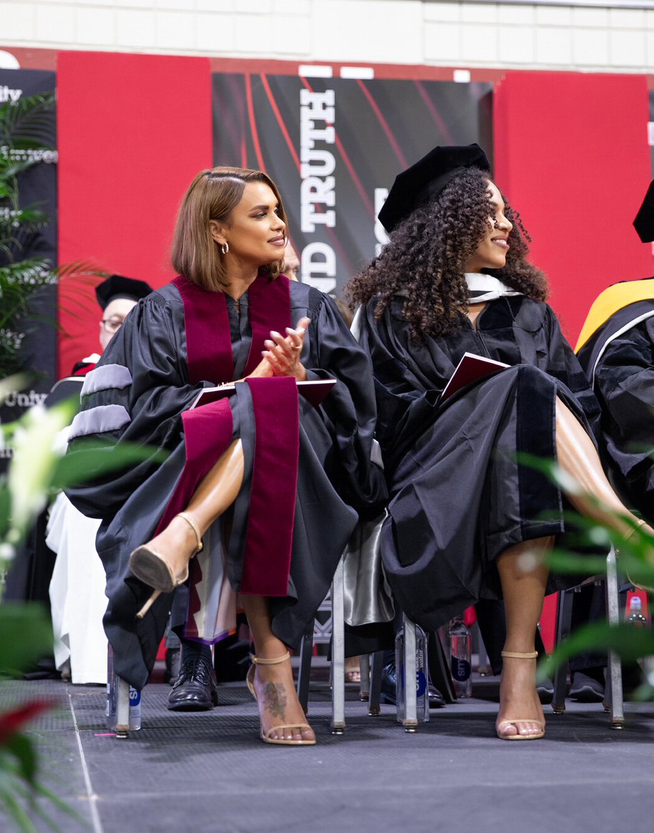 “Don’t wait until they see you. Look in the mirror every day and acknowledge your hard work and your talent.” Honored to be the commencement speaker and receive an honorary doctorate from my Alma mater @BarryUniversity Congratulations to all of the graduates of the Class of