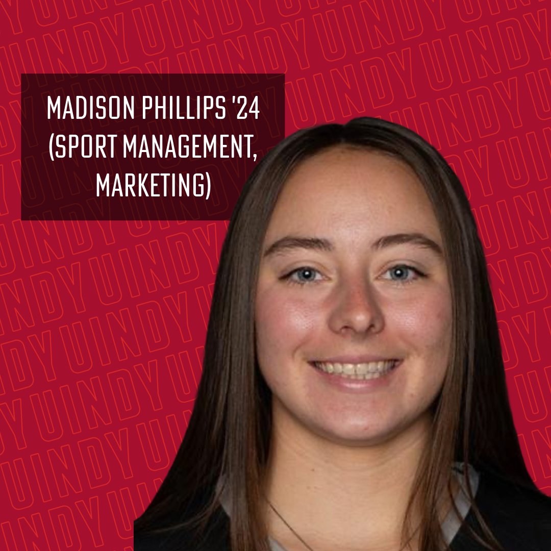 Proud member @UIndyWLax Madison Phillips '24 is ready to lead the next generation of athletes to victory! Read more about new alumna Madison on #YOUIndy: bit.ly/3wudLAl. #uindygrad #classof2024