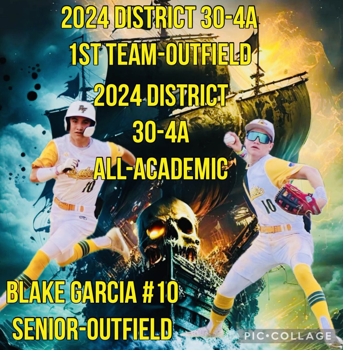 Texas Coastal Bend Sports Wire (@texcoastbend) on Twitter photo 💯👇🏼🏴☠️Congratulations <a href="/Blake_Garcia12/">blake Garcia</a>!! Locked down left fielder all season and proving that you belong in the 2-hole was awesome!! Good luck at <a href="/SUPiratesFB/">Southwestern FB</a> and continue to work hard!! Remember #OnceAPirateAlwaysAPirate!! Love you and proud of you!!🏴☠️👇🏼💯 💯👇🏼🏴☠️Congratulations <a href="/Blake_Garcia12/">blake Garcia</a>!! Locked down left fielder all season and proving that you belong in the 2-hole was awesome!! Good luck at <a href="/SUPiratesFB/">Southwestern FB</a> and continue to work hard!! Remember #OnceAPirateAlwaysAPirate!! Love you and proud of you!!🏴☠️👇🏼💯