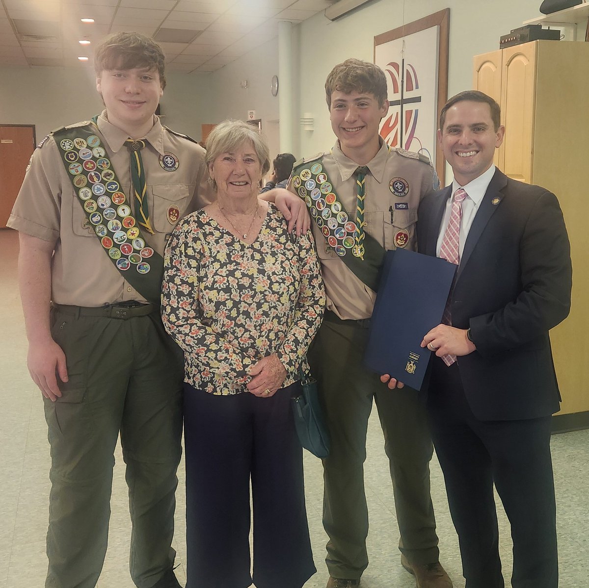 Congrats to Jacob and Joshua Erenberg of Yorktown Troop 174 on making Eagle Scout! Their grandmother was beaming with pride because of this tremendous accomplishment!