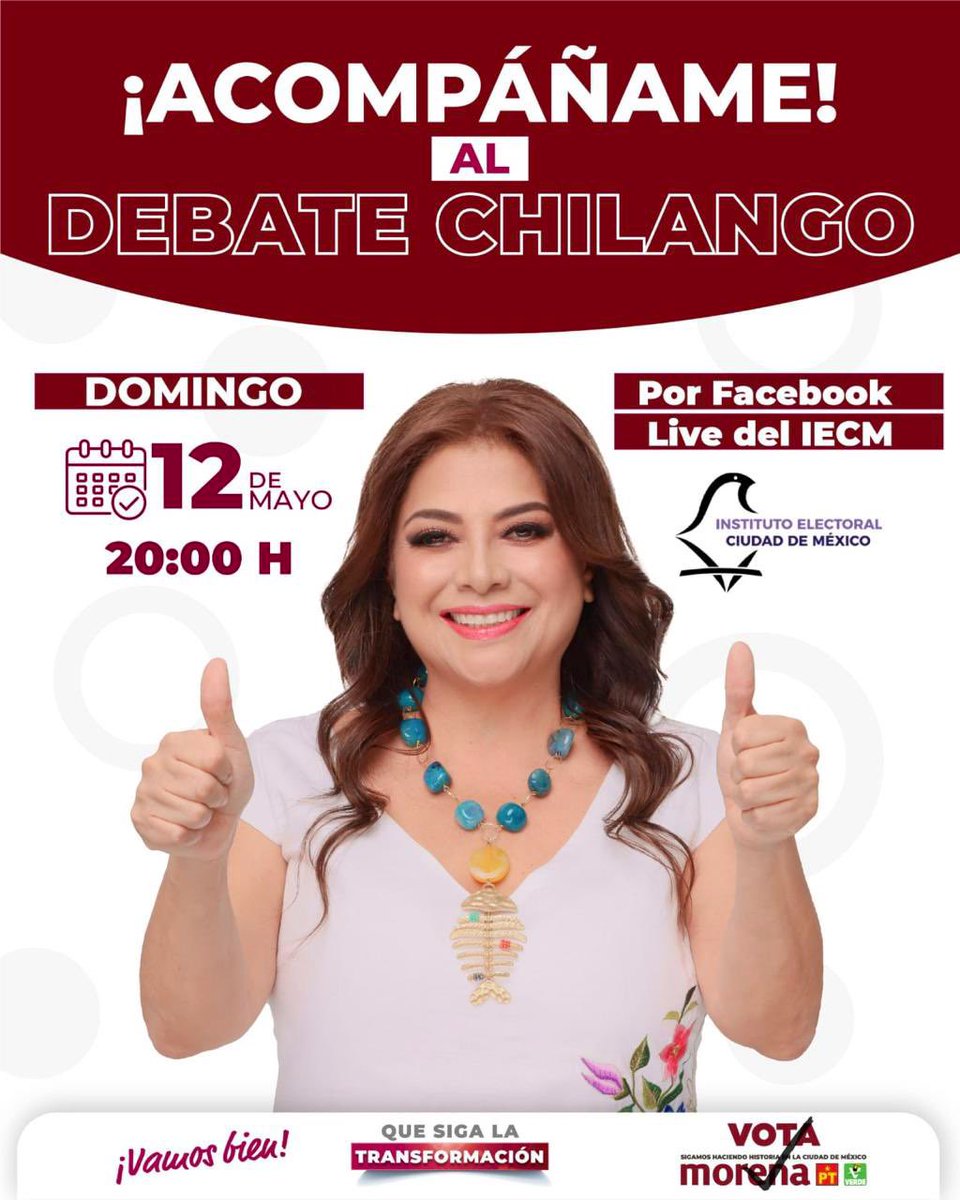 RT si lo vas a ver #DebateChilango