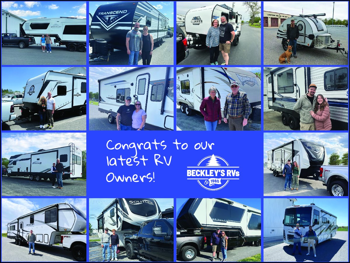Congratulations to our new #RV owners!

We're thrilled to celebrate you and thankful that you chose #BeckleysRVs 💚  Check out our Instagram to see all the happy faces 👉 beckleysrvs

#RVlife #newadventures #WelcomeToTheFamily #RelaxExploreLIVE