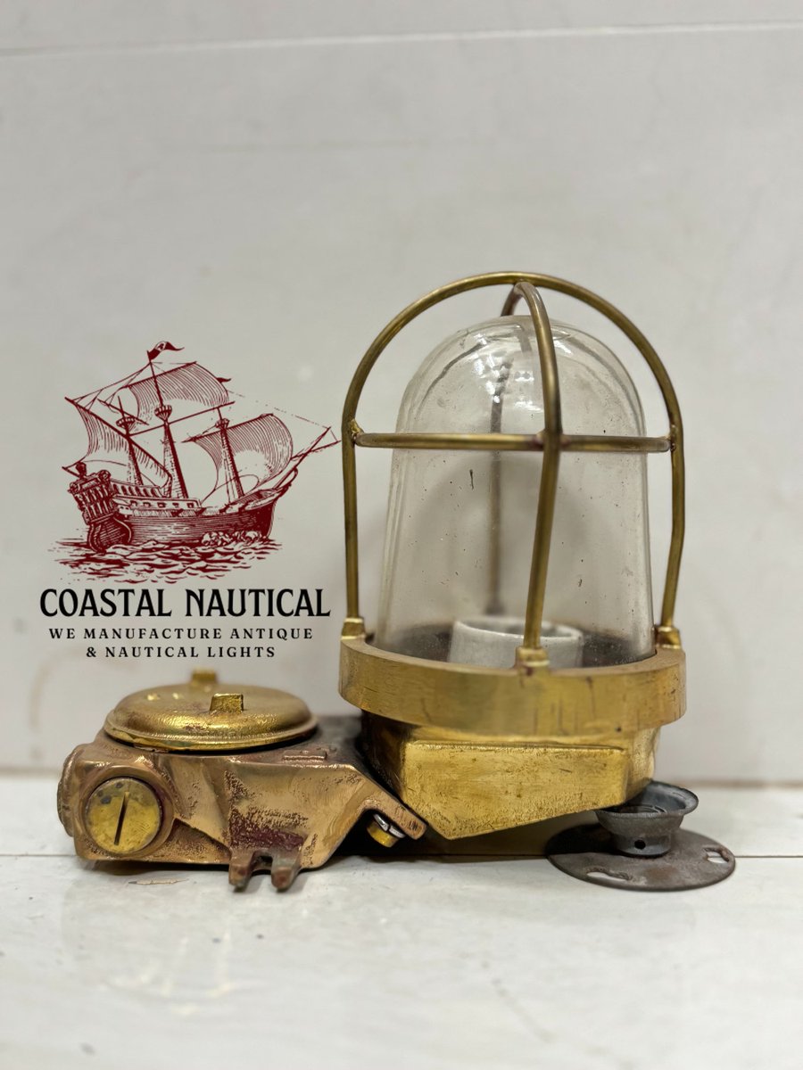 Excited to share the latest addition to my #etsy shop: Nautical Ship Salvaged Retro Brass Ceiling Wall Mount Passage Bulkhead Light TEF AA IP56 etsy.me/4bvClj9 #gold #bedroom #steampunk #glass #yes #clear #downrod #shipsalvage #bulkheadlight