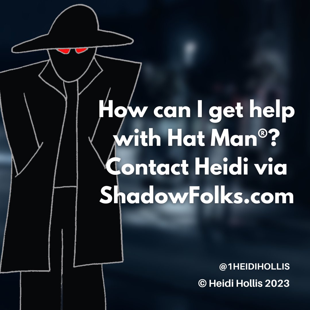 YOU CAN REACH ME AT HEIDIHOLLIS.COM OR ALL SOCIAL MEDIA @1HEIDIHOLLIS YOU'RE NOT ALONE!  INFO: YouTube.com/heidihollis & LINK IN BIO & iheart.com/podcast/1119-d… #HeidiHollis #HatManStories #c2cam #ShadowPeopleStories #HatMan #ShadowPeople #DarkBecomesLight #CoasttoCoastAM