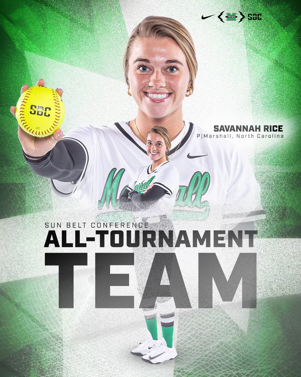 Curtain call for 𝐒𝐚𝐯𝐚𝐧𝐧𝐚𝐡 𝐑𝐢𝐜𝐞!

Congratulations Sav for being selected to the @SunBelt All-Tournament Team!

#WeAreMarshall