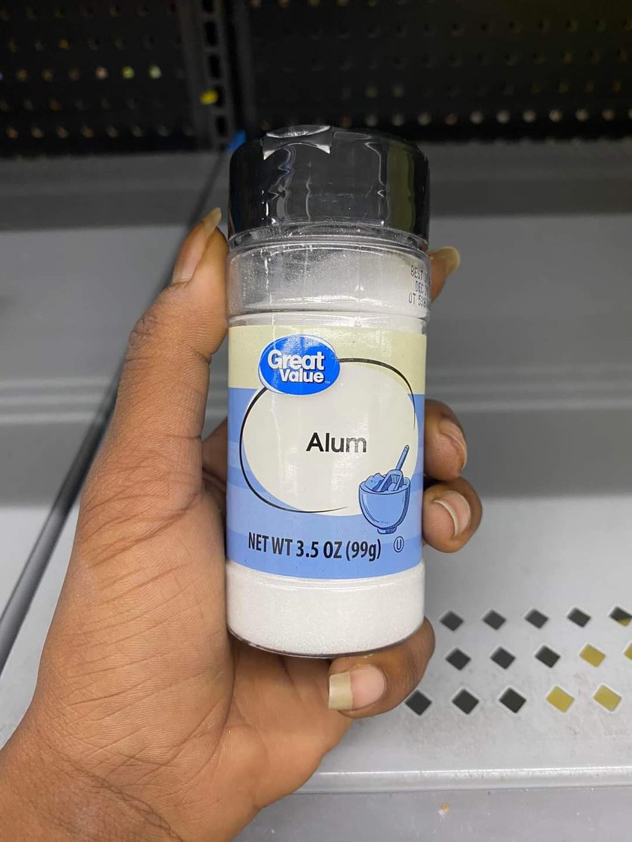 If you don't know what seasoning to get. Walmart said just get Alum 😅😅😅