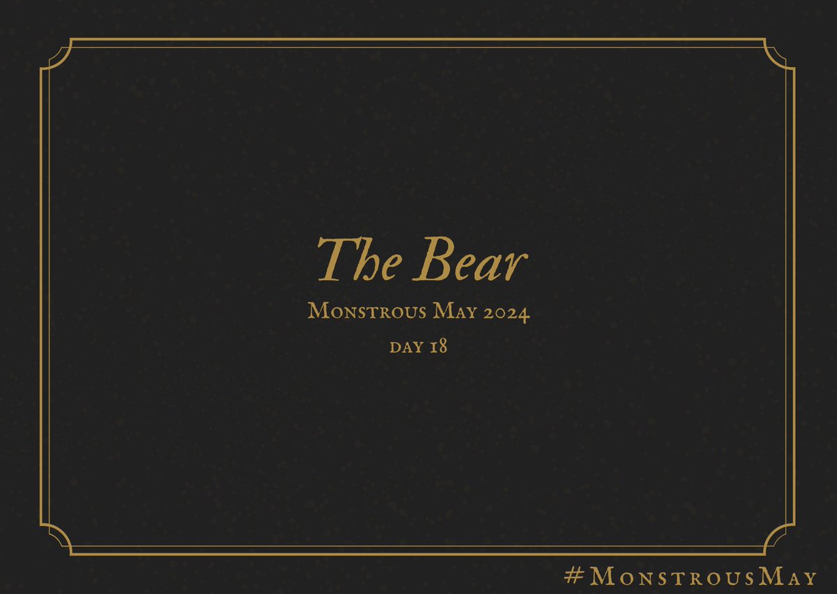 JohannesTEvans's tweet photo. #MonstrousMay

It’s a great and powerful thing, ripples with muscle under its thick and  shaggy layer of fur and fat, a huge head on its mighty shoulders, great  paws that leave heavy imprints in the ground when it walks, and sharp,  sharp teeth. It roars, and the windows rattle. https://t.co/PLCL7nRu7K