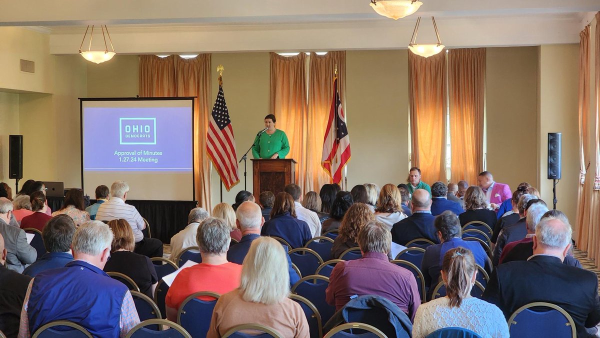 Ohio Democrats from across the state gathered today for our quarterly executive committee meeting. With the people power in this room and our volunteers and organizers across the state, we’re fighting back against out-of-touch politicians for a better Ohio.