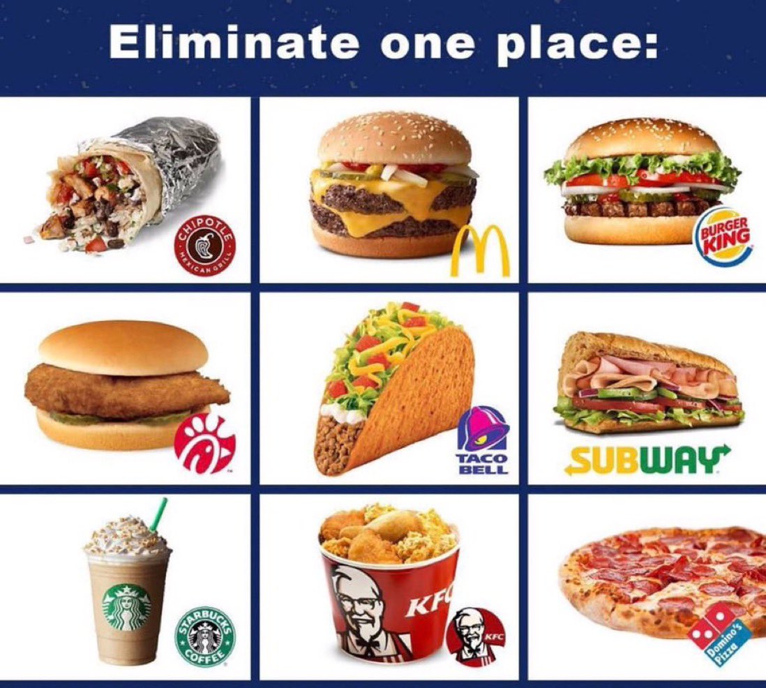 Which one would you eliminate?