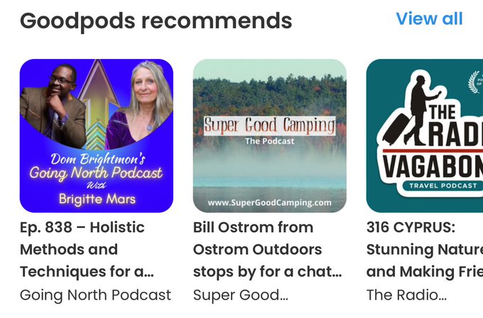 @brigittemars is a floating tome of wisdom and the folks at @Goodpods recommended her recent appearance on the Going North Podcast. Hear her episode to find out why. 😀 🢃🢃🢃

goodpods.app.link/tn00YJ7vwJb

#HealthyChoices #HealthyMind #authorinterview #podcastinterview