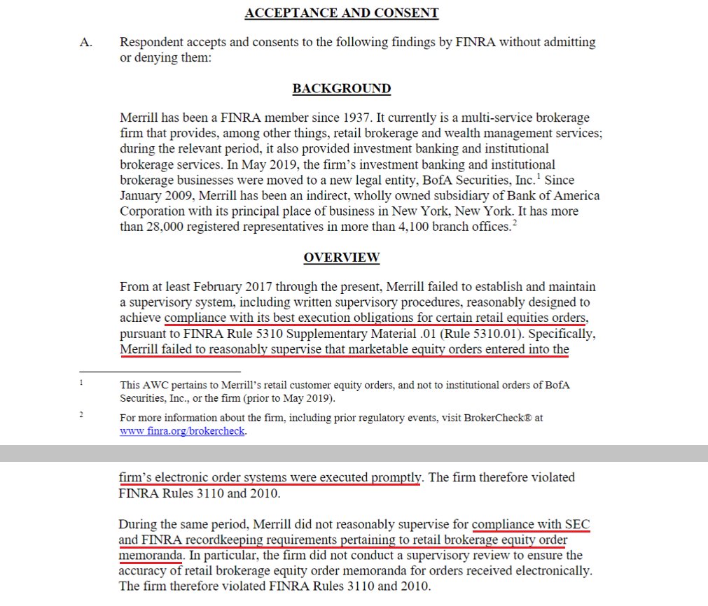 The SEC argument that 90-95% of retail orders don't make it to Exchanges in order to provide best price is again proven fictional. 

$825K to FINRA, $0 to harmed investors. 

Why? No records means No calculable restitution.

Self-Regulated Organizations are a criminal enterprise.