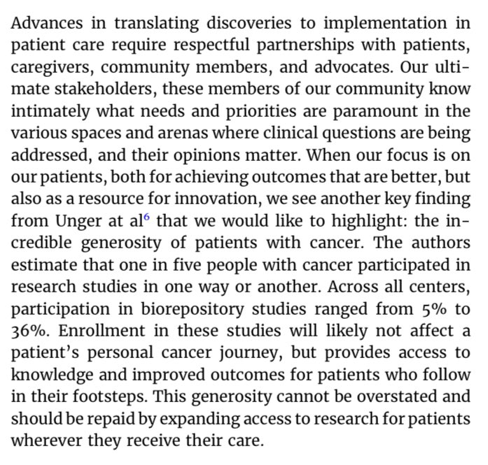 Clinical Trials -- Real-World Data to Build a Future for Our Patients. ascopubs.org/doi/10.1200/JC… @ASCO @JCO_ASCO @JCOOP_ASCO @theNCI @NIH @NCIDirector #Cancer #ClinicalTrials #CancerResearch @DrJoeUnger