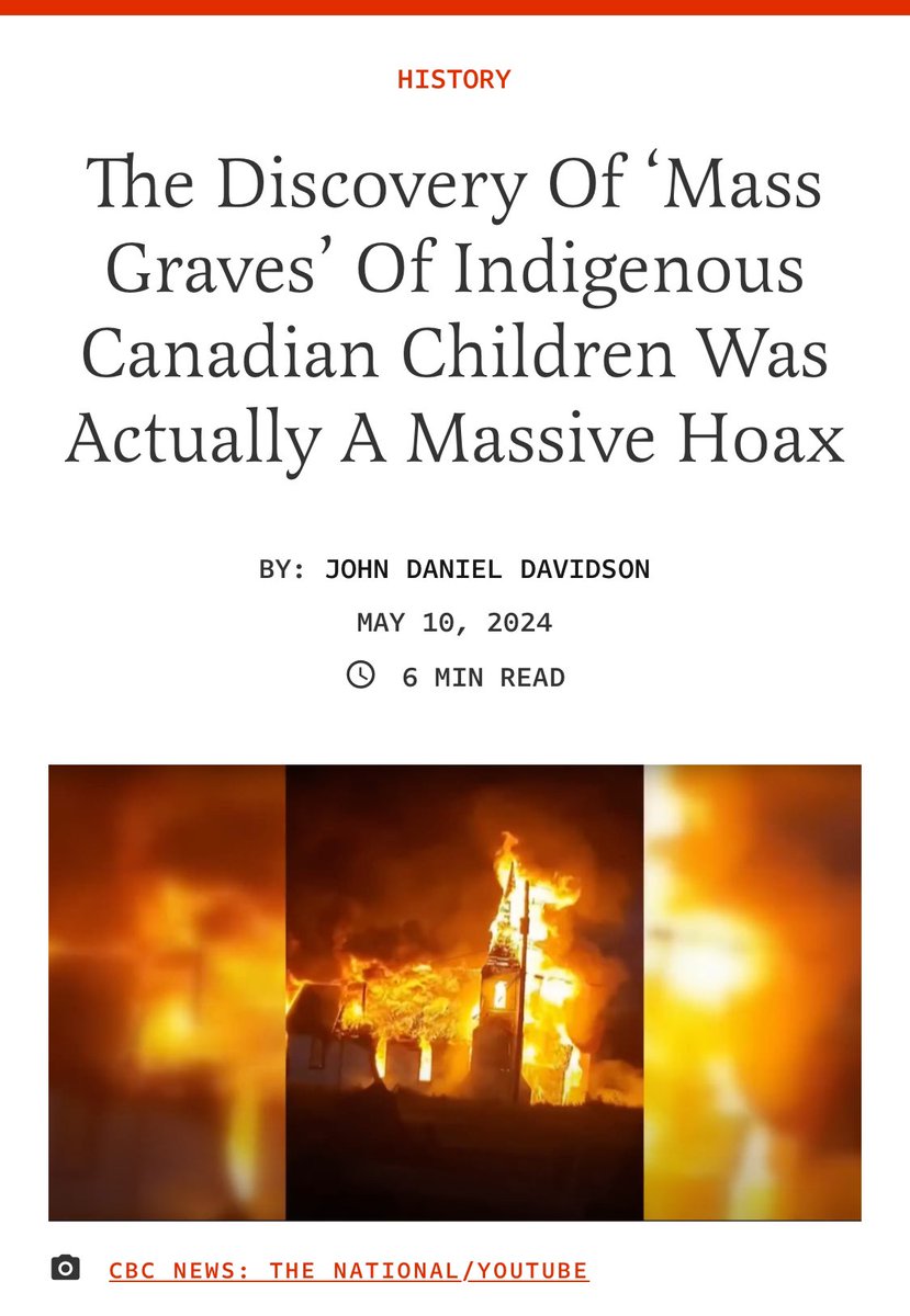 Like Every Other BS Left Wing Howl That Triggers Hate And Angst , This One Doesn’t Disappoint. 85 Burned And Desecrated Churches Are A Small Price Pay As Long As They Get To Rile Up Their Deranged Followers. They Are Evil Sick People. Link in comments