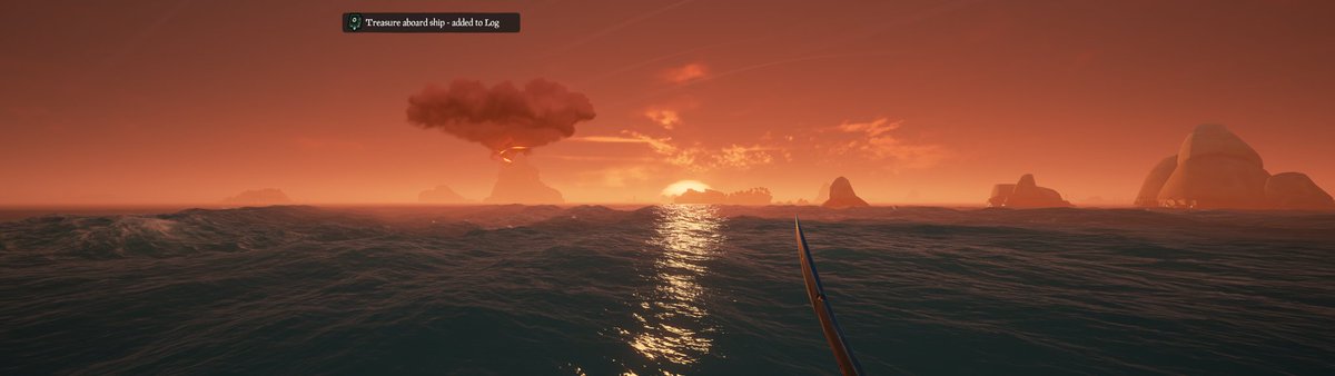 So glad to be back on Sea of Thieves with friends. Having so much fun again and of course, beautiful views 🫶 32:9 ratio #SoTShot #SeaOfThieves 💜