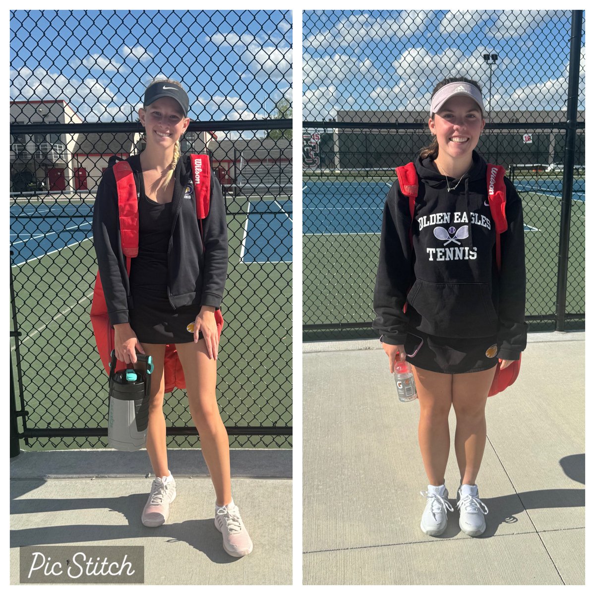 GuerinTennis's tweet image. We are so proud of these two Varsity freshmen, #2 Singles CeCe Phillips &amp;amp; #3 Singles Grace Docktor, on their play this season.  They have battled tirelessly among some of the state’s finest singles players.  The future is bright for these young ladies!  @GCHS_Athletics