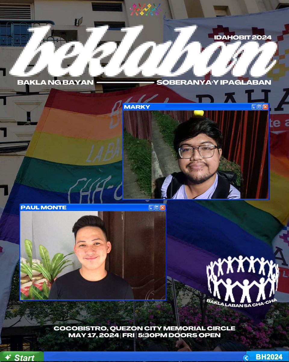 Bahaghari_PH's tweet photo. Sama-sama nating patampukin sa araw ng IDAHOBIT ang panawagan ng mga akla para ipagtanggol ang ating bansa laban sa mga pandayuhang interes in rainbow colors with purrformances π
#BEKLABAN
#IDAHOBIT2024 https://t.co/uEEYfpAKAB