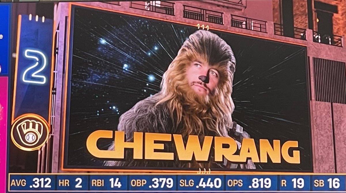 Chewrang leads things off for the Crew on Star Wars night.
