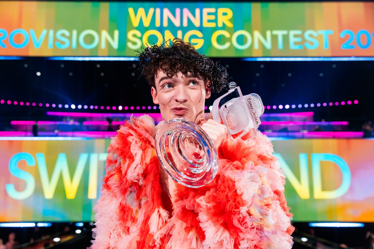 🎶🎤 Congratulations to Switzerland - winner of the 68th Eurovision Song Contest! ✨

⭐ Read more: social.ebu.ch/ESCWinner2024

#EurovisionSongContest #UnitedByMusic