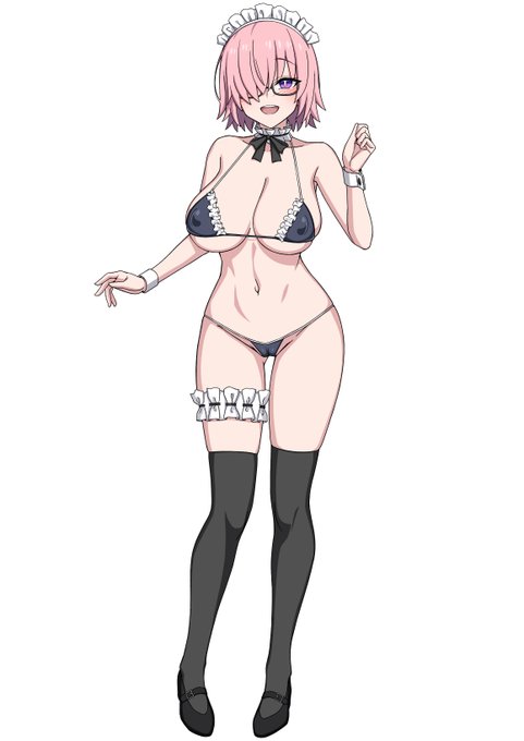 メイドの日、二日も前だけどメイドマシュ再掲 