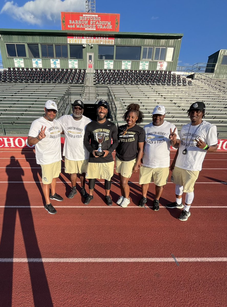 Your BACK2BACK Boys 6A State Champion T&amp;F Team reside at Langston Hughes!! #MissionComplete #Finished

<a href="/CoachKJamison1/">Coach Jamison</a> <a href="/CoachKevinFost1/">Coach Kevin Foster</a> <a href="/AllenWilliams25/">Allen Williams</a> <a href="/wcann33/">Willie Cannon</a> <a href="/LGlenn_FCS_AD/">Lamarr Glenn, ED.S., CAA</a> <a href="/sofulliving/">South Fulton Living</a> <a href="/RonMaxwellFCS1/">Ron Maxwell (@FCS)</a> <a href="/FultonCoSchools/">FultonCountySchools</a> <a href="/MilesplitGA/">MileSplitGA</a> @Armstrong_LHHS <a href="/LHughesSports/">LHHS Athletic Department</a> <a href="/ps_nation_/">Prep Sports Nation</a>