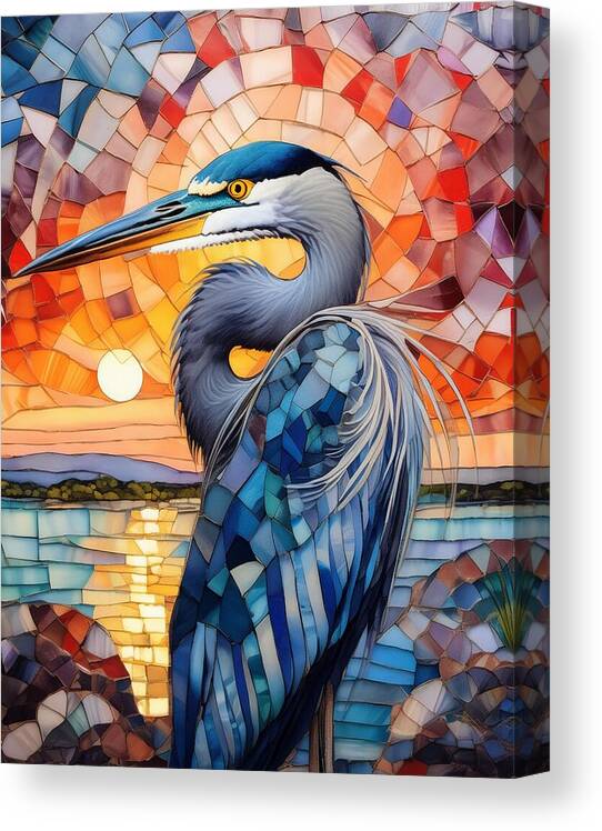 Great Blue Heron Mosaic #bird #BirdsSeenIn2024 #Birdland📷📷 #birdphotography #photooftheday #birding #BuyIntoArt #heron #mosaic #digitalart #wildlifephotography Shop: fineartamerica.com/featured/great…