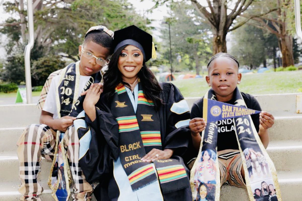 I really have a PhD and I’m from Richmond like wtf thats unheard of where I come from🥹. #humble #Blackexcellence #blackdoctor #queening #PhDone.