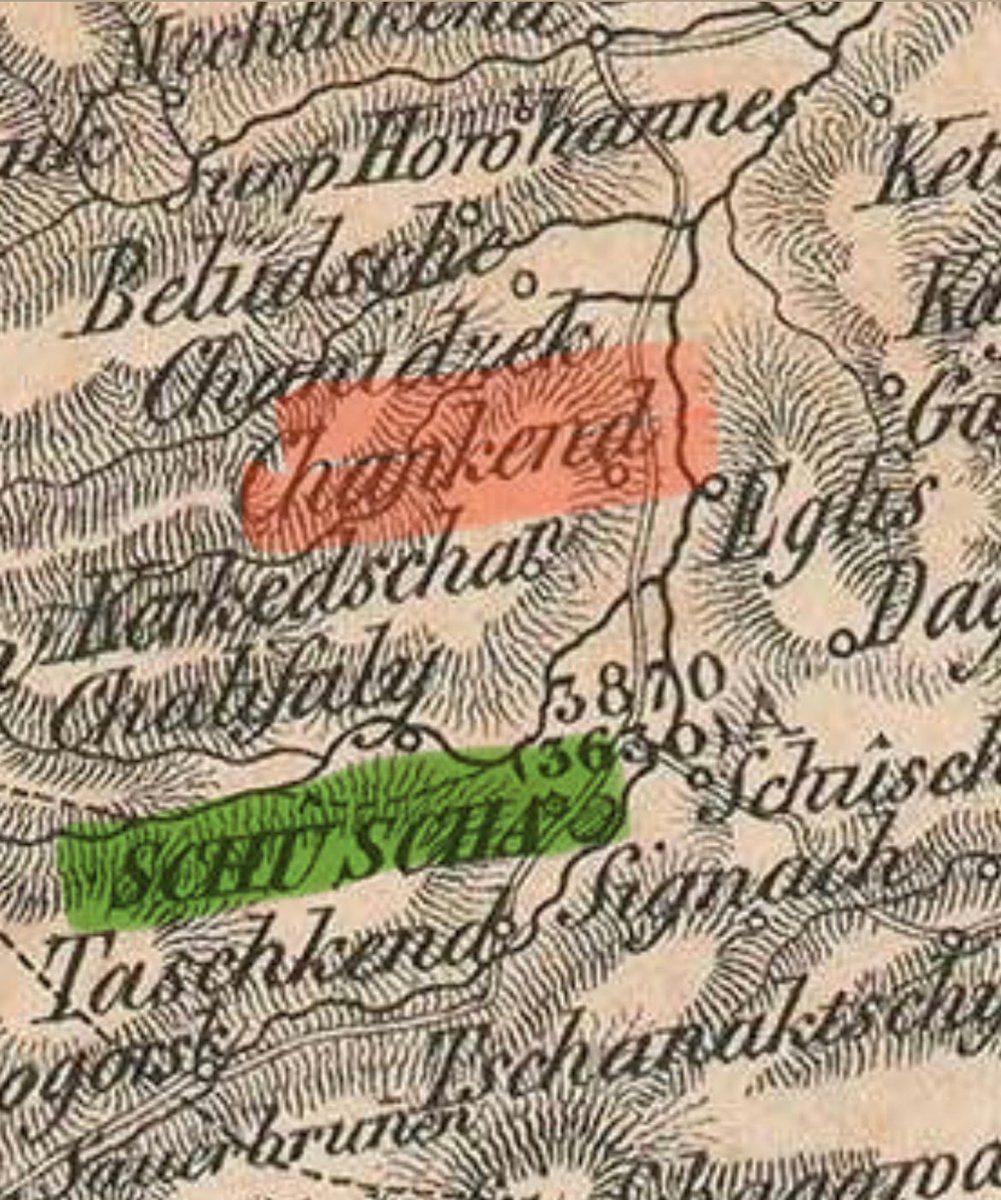 @chelseahartisme Here i am writing since your Armenian client asked you share fake information! 
Its not Artsakh☺️its #Karabakh (Qarabağ)
Its not Stepanakert ☺️its #Khankendi(Xankəndi) 
Here is an old German map to teach you about geographical names of #Azerbaijan
Year1858,map by H.Kiepert,Berlin