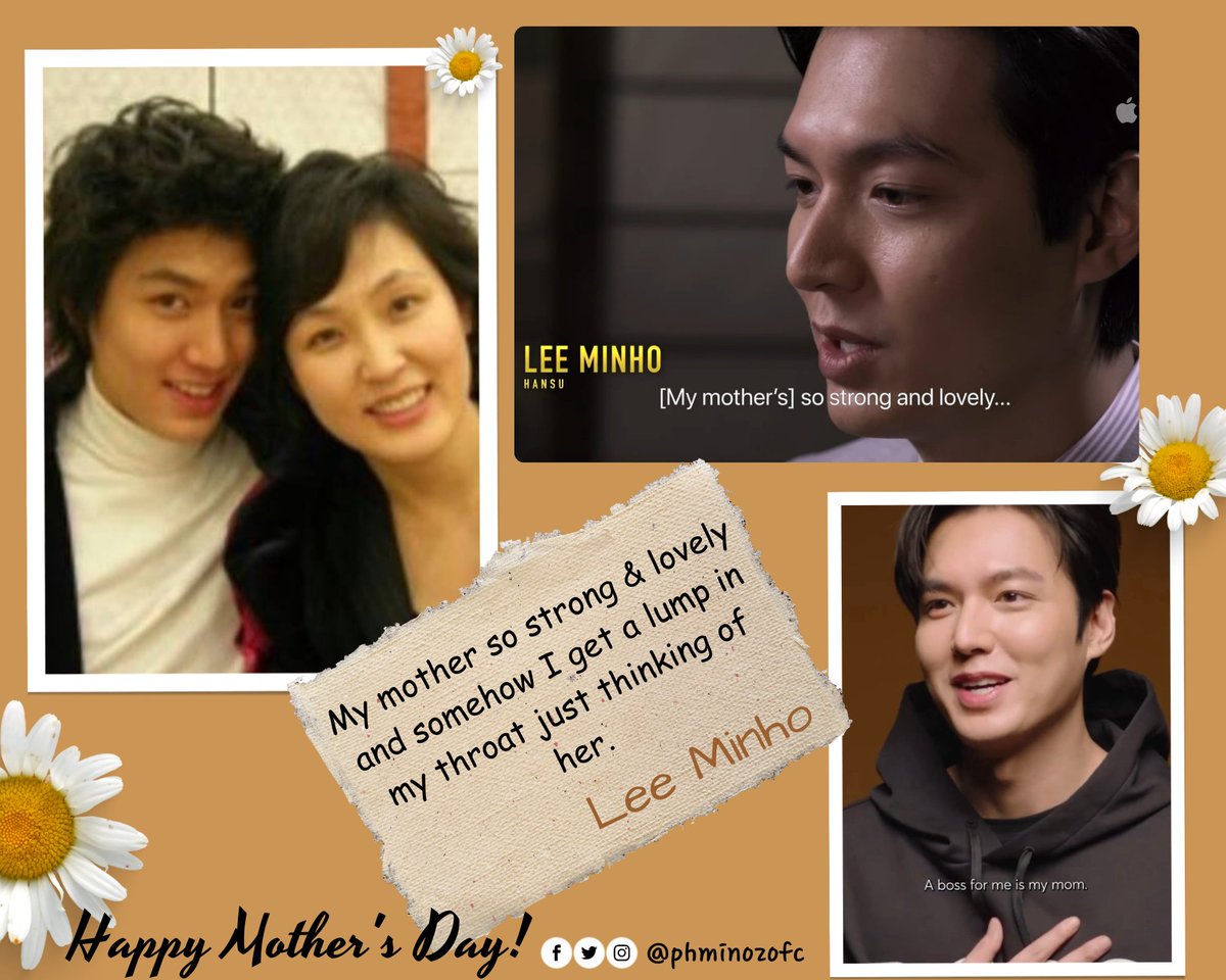 Happy Mother's Day to all the incredible MOMs out there! #LeeMinho #Minoz #HappyMothersDay