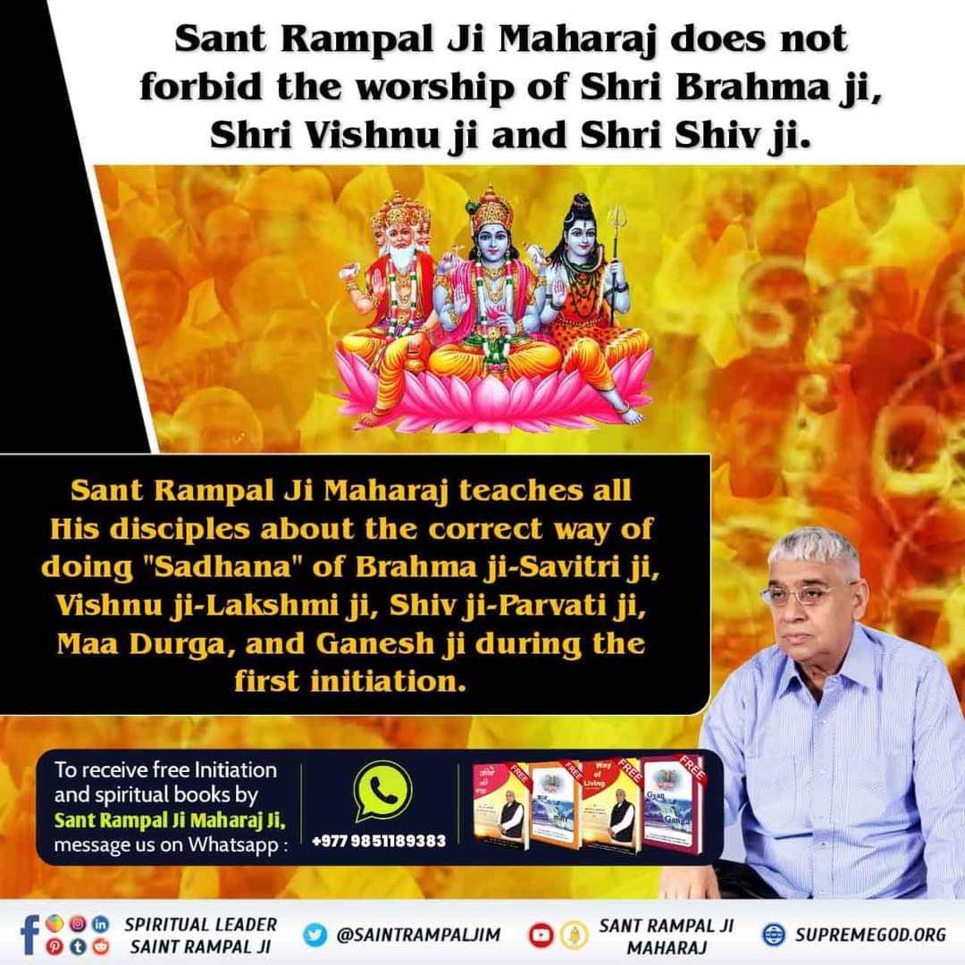 #तिनै_देवता_कमलमा Sant Rampal Ji Maharaj does not make us stop worshiping Hindu deities. He only says that Kabir Saheb is the Supreme God. He gives evidences from our holy scriptures in support of his statement.
