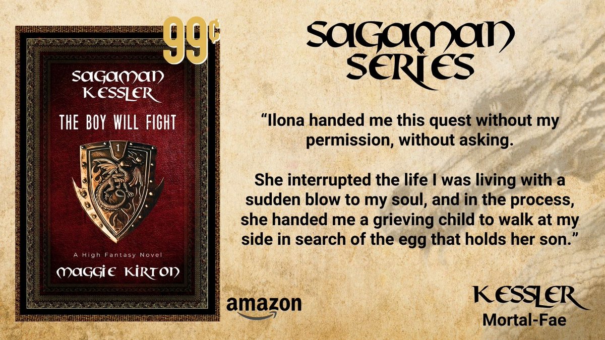 Duty. Honor. Loyalty. Friendship. These bonds hold incredible power, but they also demand a hefty price. Witness the toll they take in the Sagaman Series. #99cents 📍 mybook.to/sagamankessler1 #mustread #fantasy #bookstoread #fantasyreaders #sagamanseries #IARTG #bookboost