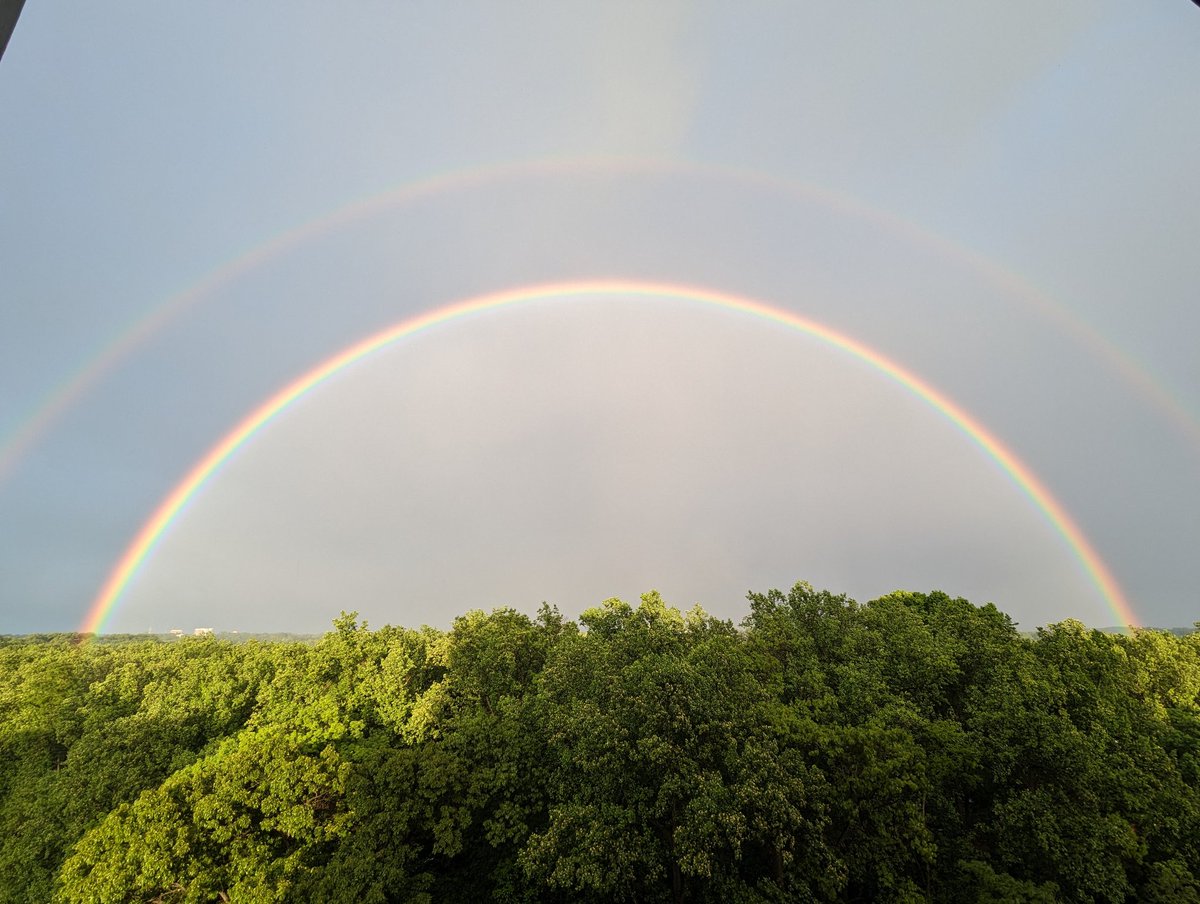 @capitalweather double rainbow over Kensington MD