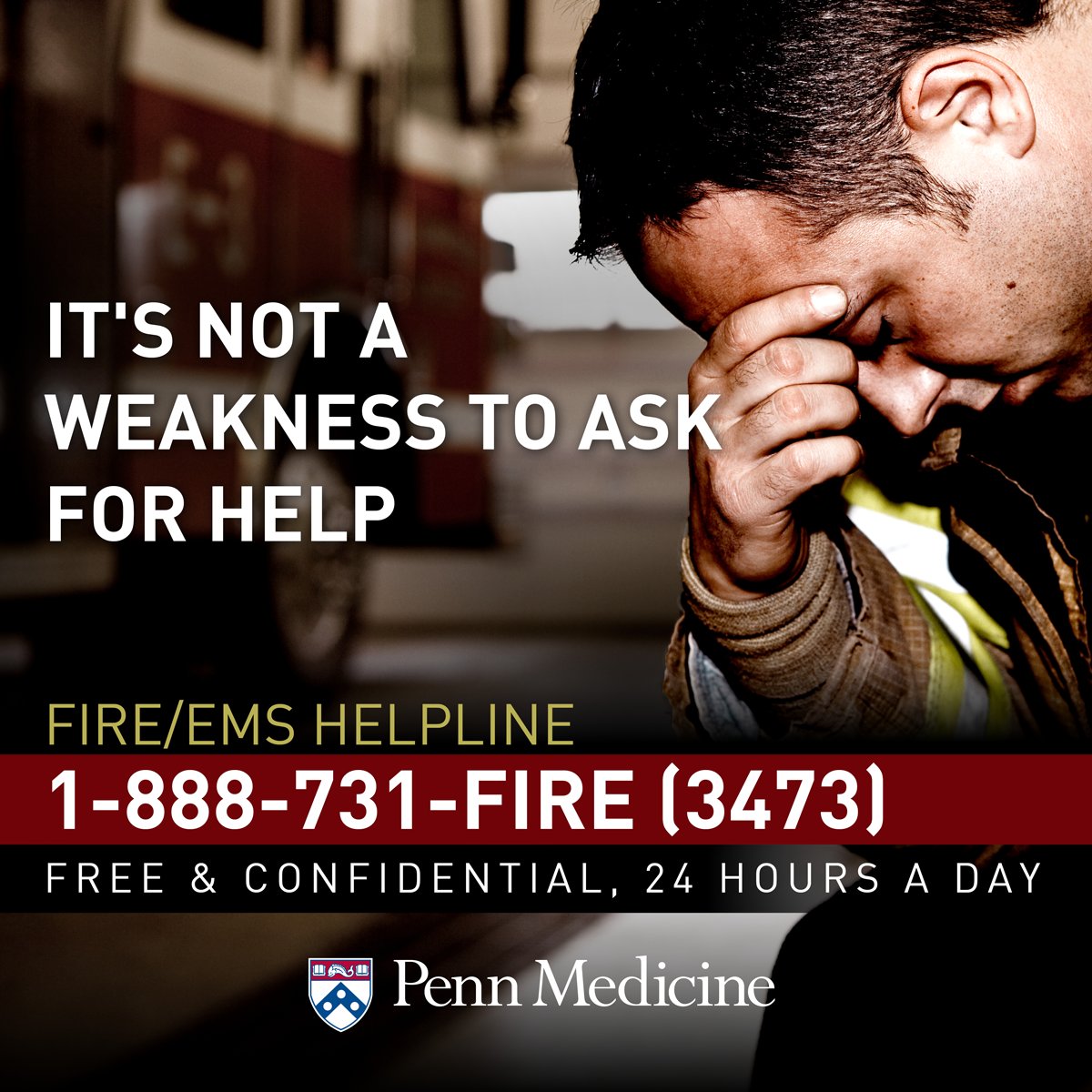 Caring for your mental health is vital for emergency healthcare workers and first responders — and reaching out for help is often the first step. If you're struggling, call the helpline below. #MentalHealthAwarenessMonth