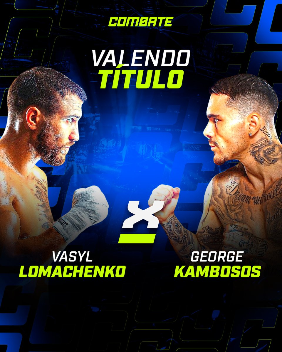 CHEGOU O GRANDE DIA! 🔥🥊 Hoje (11), Vasyl Lomachenko e George Kambosos Jr. se enfrentam valendo o cinturão da IBF, às 23h, na minha tela! 📺 #Combate #Boxe #BoxeNoCombate #VasylLomachenko #GeorgeKambososJr