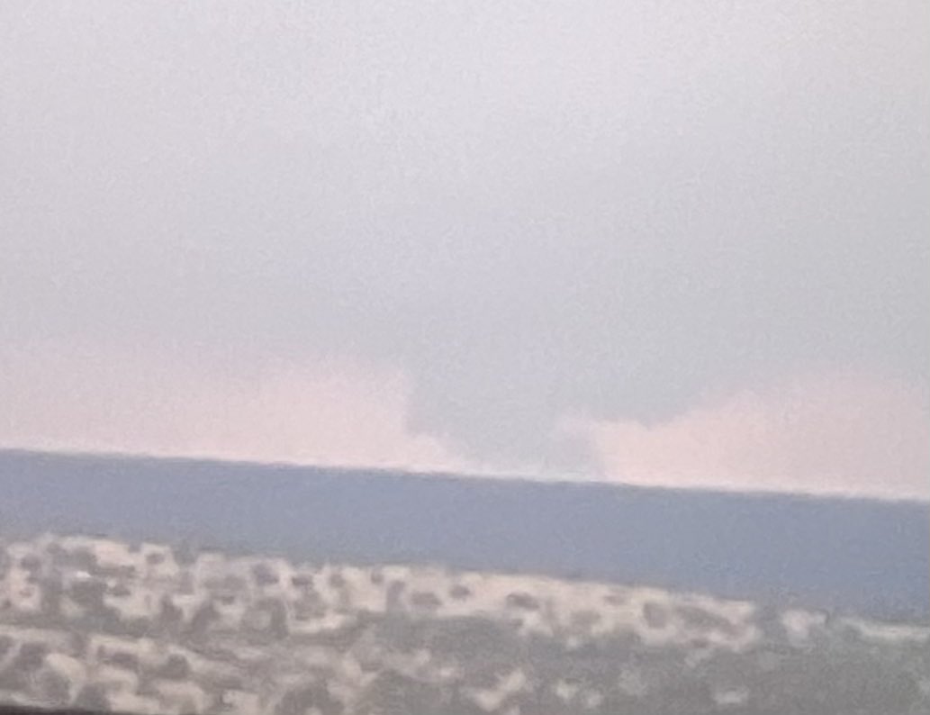 Potato quality wall cloud on the severe warned line of thunderstorms west of Santa Rosa, NM #nmwx