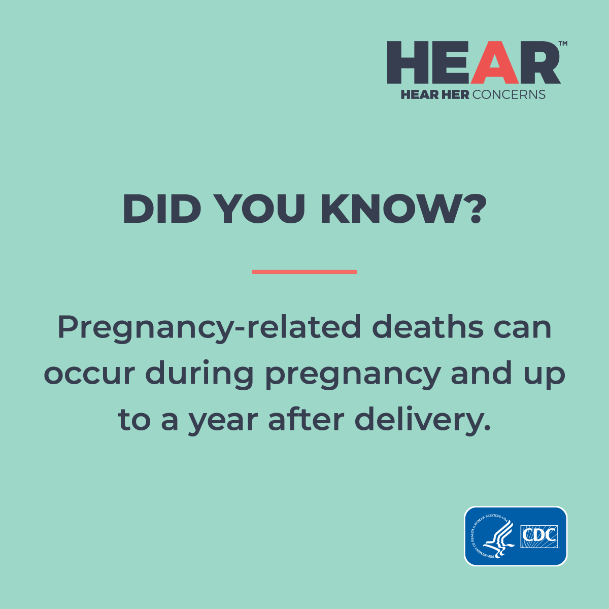 #HCPs: Always ask patients if they are or were pregnant in the last year—you may be able to help save a life. Learn the urgent maternal warning signs: bit.ly/CDCHearHerWarn….